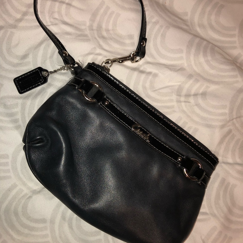 Black Coach Wristlet